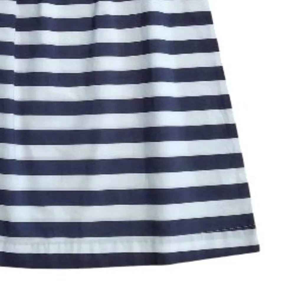 NWT Hanna Andersson Blue White Striped Pillowcase Dress - Size 110 (US 5)